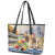 Personalized Kentucky Horse Race Leather Tote Bag With Mint Julep Cocktail - Wonder Print Shop