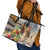 Personalized Kentucky Horse Race Leather Tote Bag With Mint Julep Cocktail - Wonder Print Shop