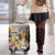 Personalized Kentucky Horse Race Luggage Cover With Mint Julep Cocktail - Wonder Print Shop
