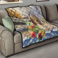 Personalized Kentucky Horse Race Quilt With Mint Julep Cocktail - Wonder Print Shop