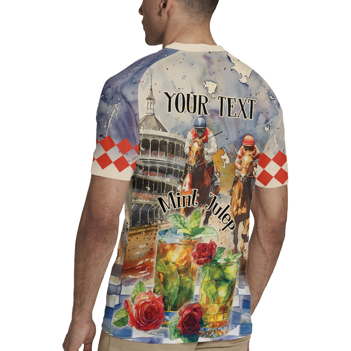 Personalized Kentucky Horse Race Rugby Jersey With Mint Julep Cocktail - Wonder Print Shop