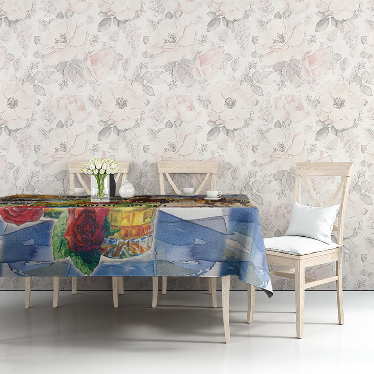 Personalized Kentucky Horse Race Tablecloth With Mint Julep Cocktail - Wonder Print Shop