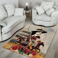Personalized Kentucky Ladies Area Rug The Run For The Roses Derby LT9 - Wonder Print Shop
