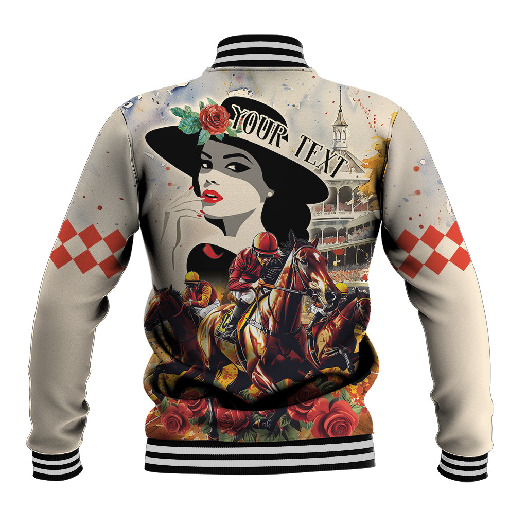 Personalized Kentucky Ladies Baseball Jacket The Run For The Roses Derby LT9 - Wonder Print Shop