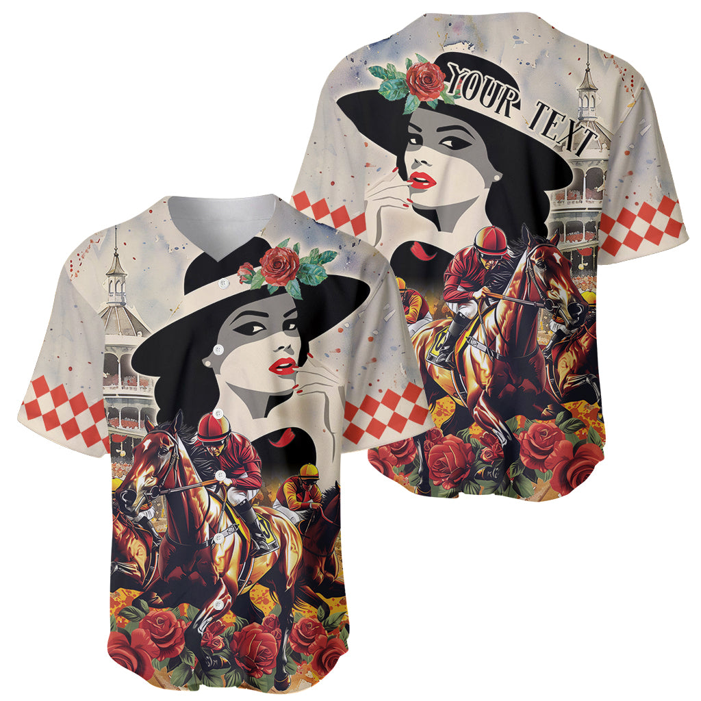 Personalized Kentucky Ladies Baseball Jersey The Run For The Roses Derby LT9 - Wonder Print Shop