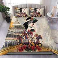 Personalized Kentucky Ladies Bedding Set The Run For The Roses Derby LT9 - Wonder Print Shop