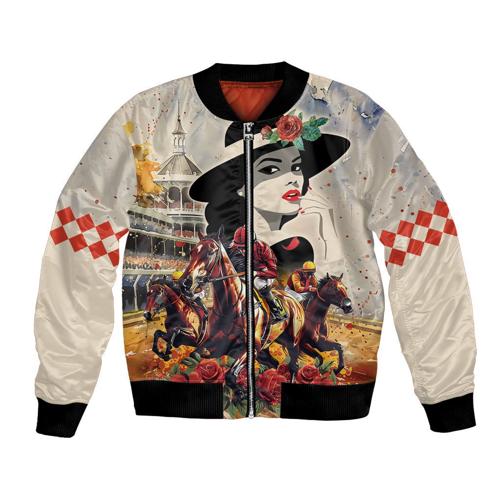 Personalized Kentucky Ladies Bomber Jacket The Run For The Roses Derby LT9 - Wonder Print Shop
