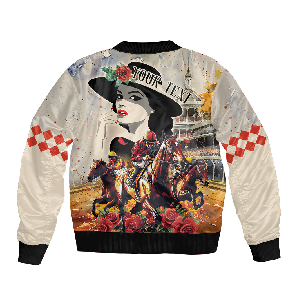 Personalized Kentucky Ladies Bomber Jacket The Run For The Roses Derby LT9 - Wonder Print Shop