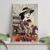 Personalized Kentucky Ladies Canvas Wall Art The Run For The Roses Derby LT9 - Wonder Print Shop