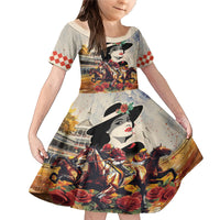 Personalized Kentucky Ladies Family Matching Mermaid Dress and Hawaiian Shirt The Run For The Roses Derby LT9 - Wonder Print Shop