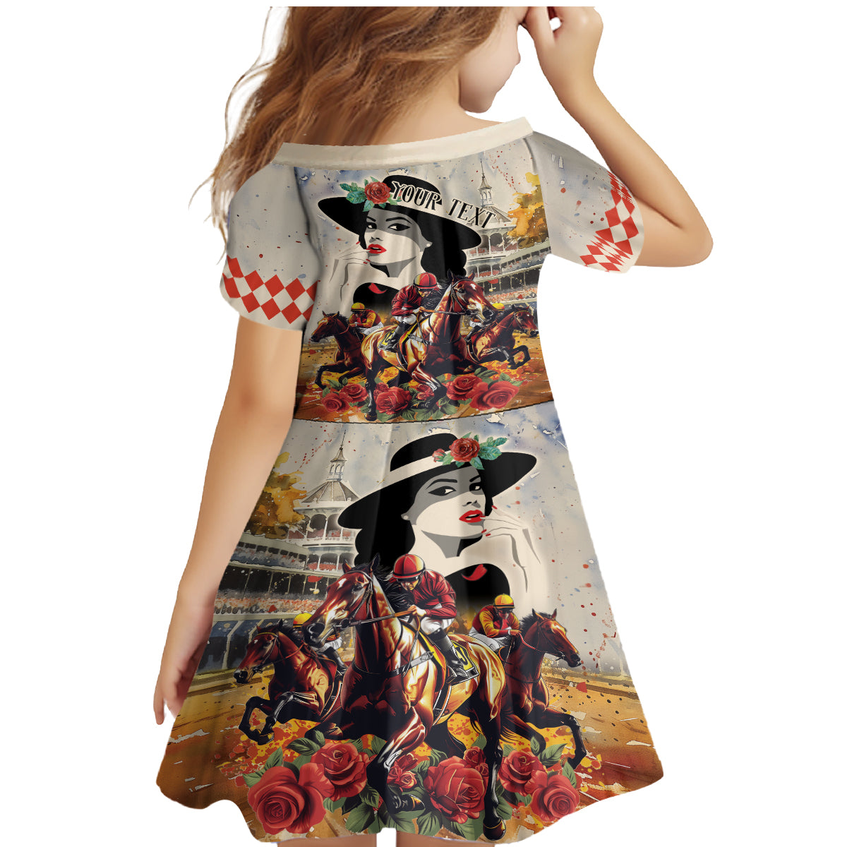 Personalized Kentucky Ladies Family Matching Mermaid Dress and Hawaiian Shirt The Run For The Roses Derby LT9 - Wonder Print Shop