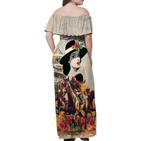 Personalized Kentucky Ladies Family Matching Off Shoulder Maxi Dress and Hawaiian Shirt The Run For The Roses Derby LT9 - Wonder Print Shop