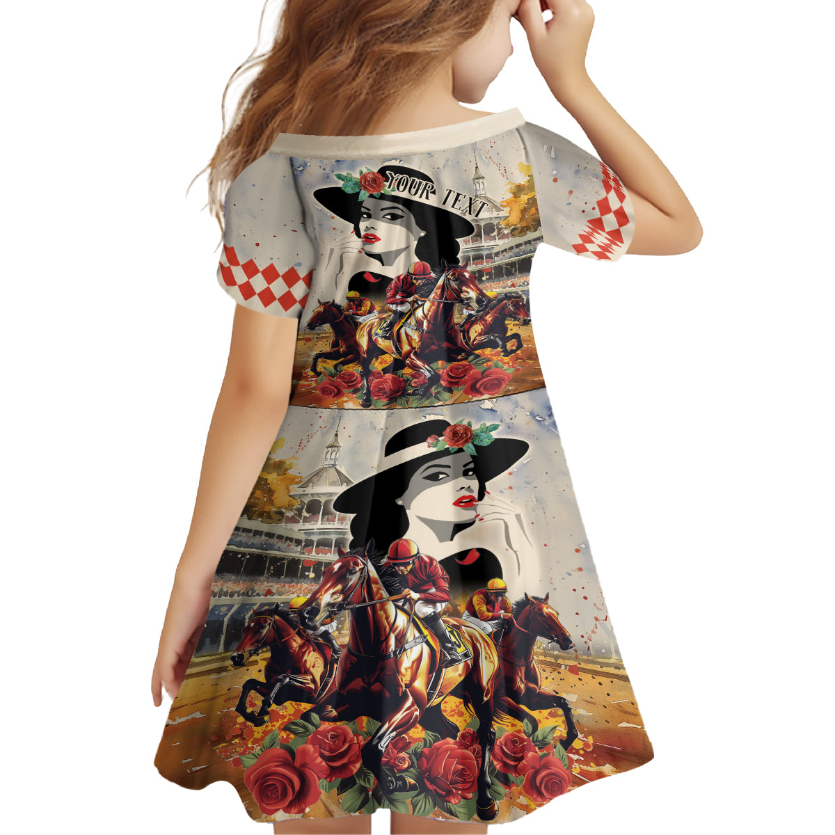 Personalized Kentucky Ladies Family Matching Off Shoulder Short Dress and Hawaiian Shirt The Run For The Roses Derby LT9 - Wonder Print Shop