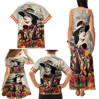 Personalized Kentucky Ladies Family Matching Tank Maxi Dress and Hawaiian Shirt The Run For The Roses Derby - Wonder Print Shop