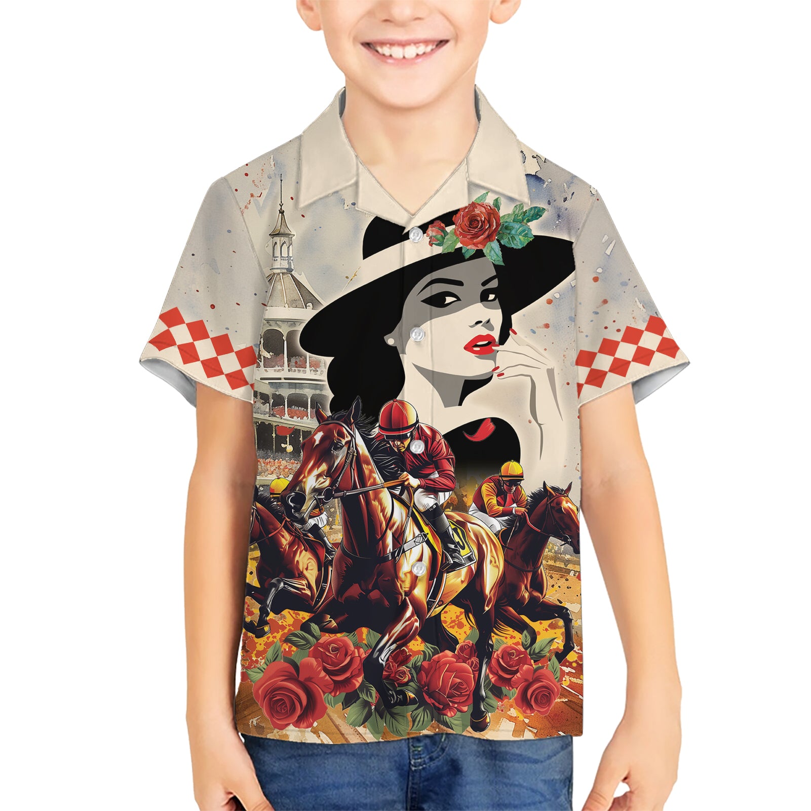 Personalized Kentucky Ladies Kid Hawaiian Shirt The Run For The Roses Derby - Wonder Print Shop