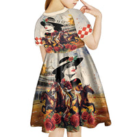 Personalized Kentucky Ladies Kid Short Sleeve Dress The Run For The Roses Derby - Wonder Print Shop