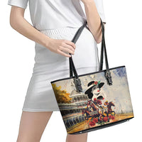 Personalized Kentucky Ladies Leather Tote Bag The Run For The Roses Derby - Wonder Print Shop