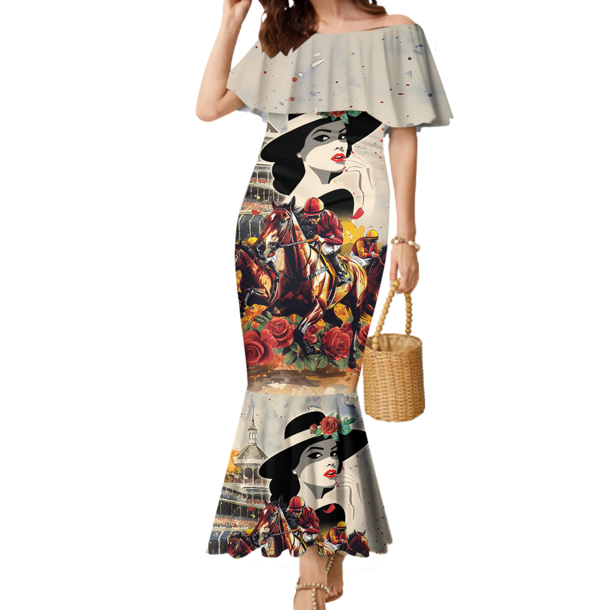 Personalized Kentucky Ladies Mermaid Dress The Run For The Roses Derby - Wonder Print Shop