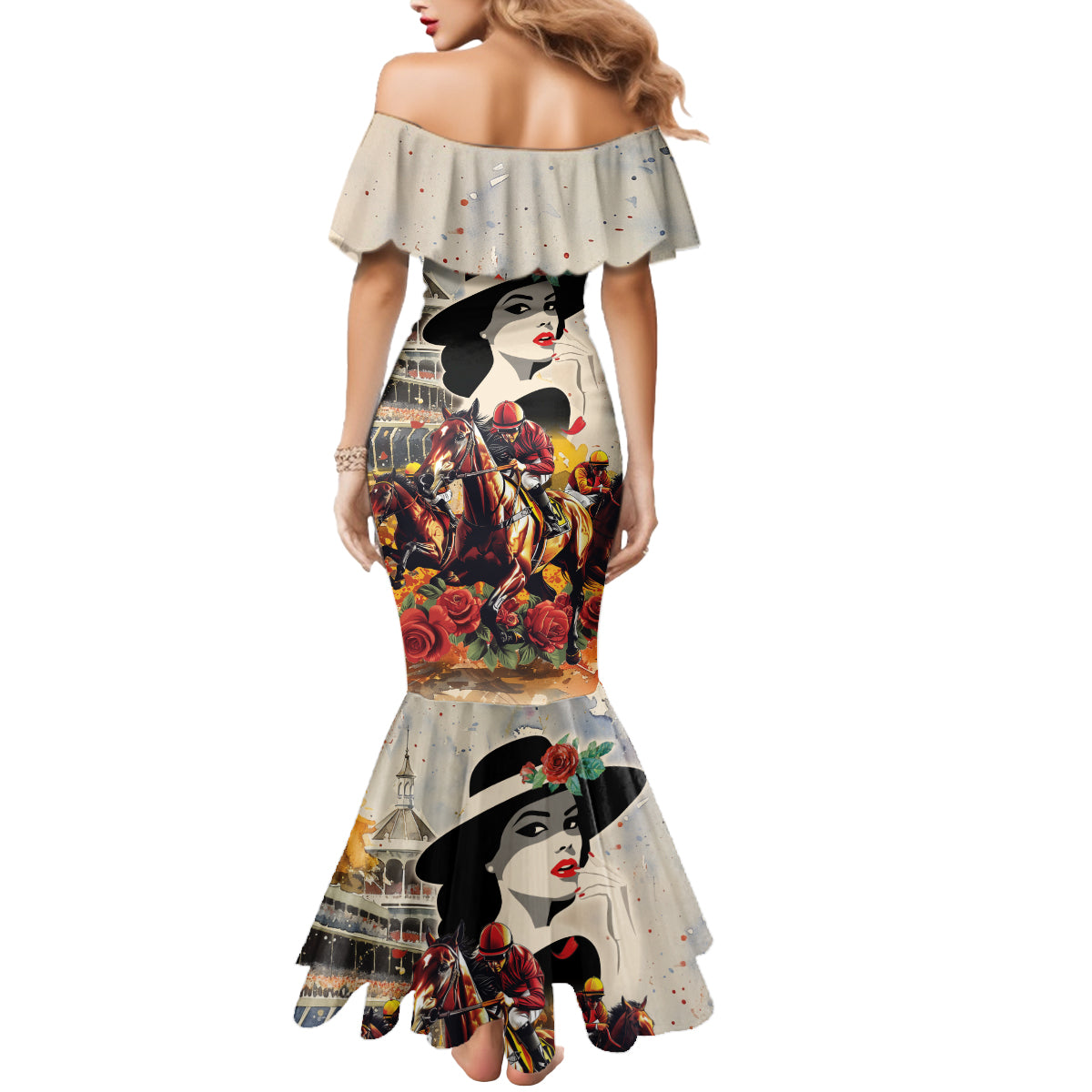 Personalized Kentucky Ladies Mermaid Dress The Run For The Roses Derby - Wonder Print Shop