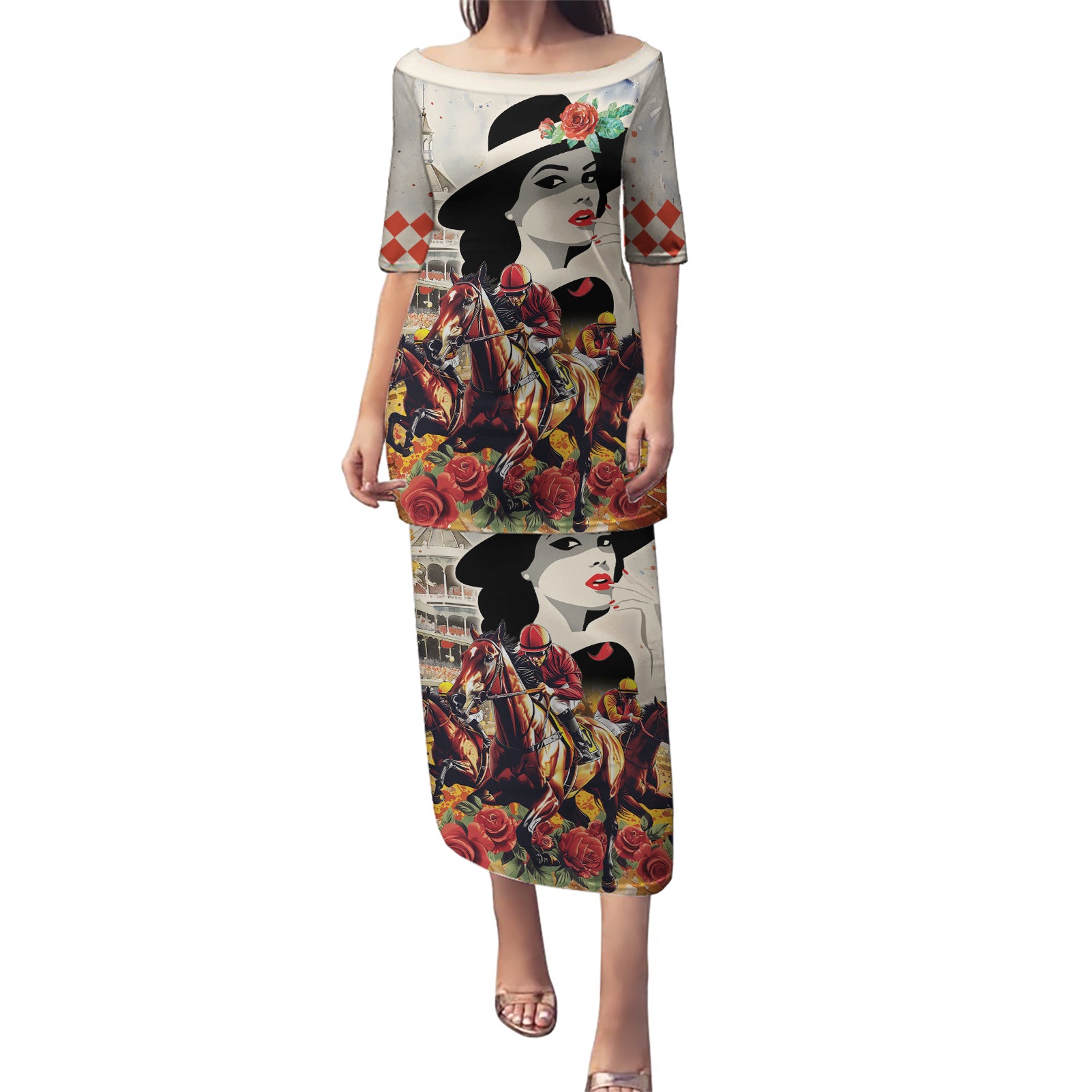 Personalized Kentucky Ladies Puletasi The Run For The Roses Derby - Wonder Print Shop