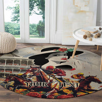 Personalized Kentucky Ladies Round Carpet The Run For The Roses Derby