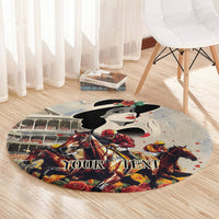 Personalized Kentucky Ladies Round Carpet The Run For The Roses Derby