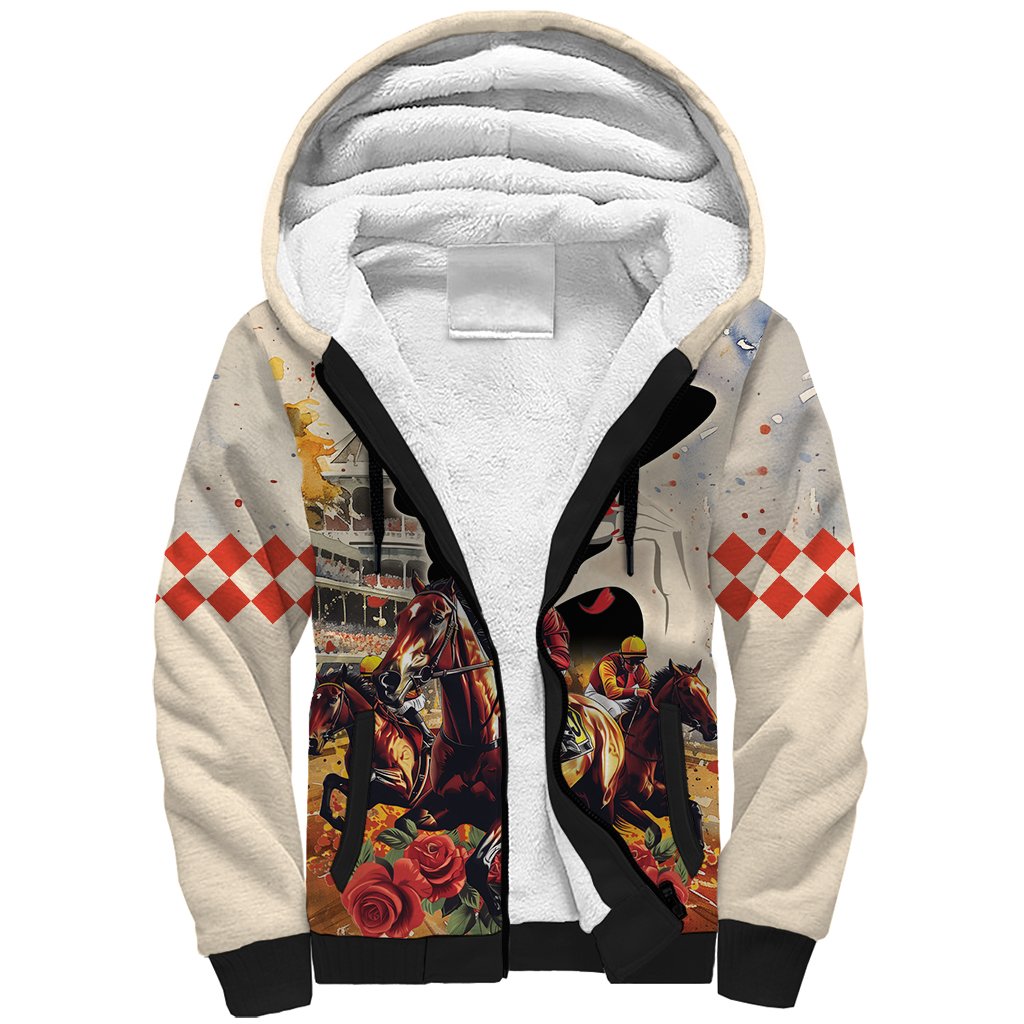 Personalized Kentucky Ladies Sherpa Hoodie The Run For The Roses Derby - Wonder Print Shop