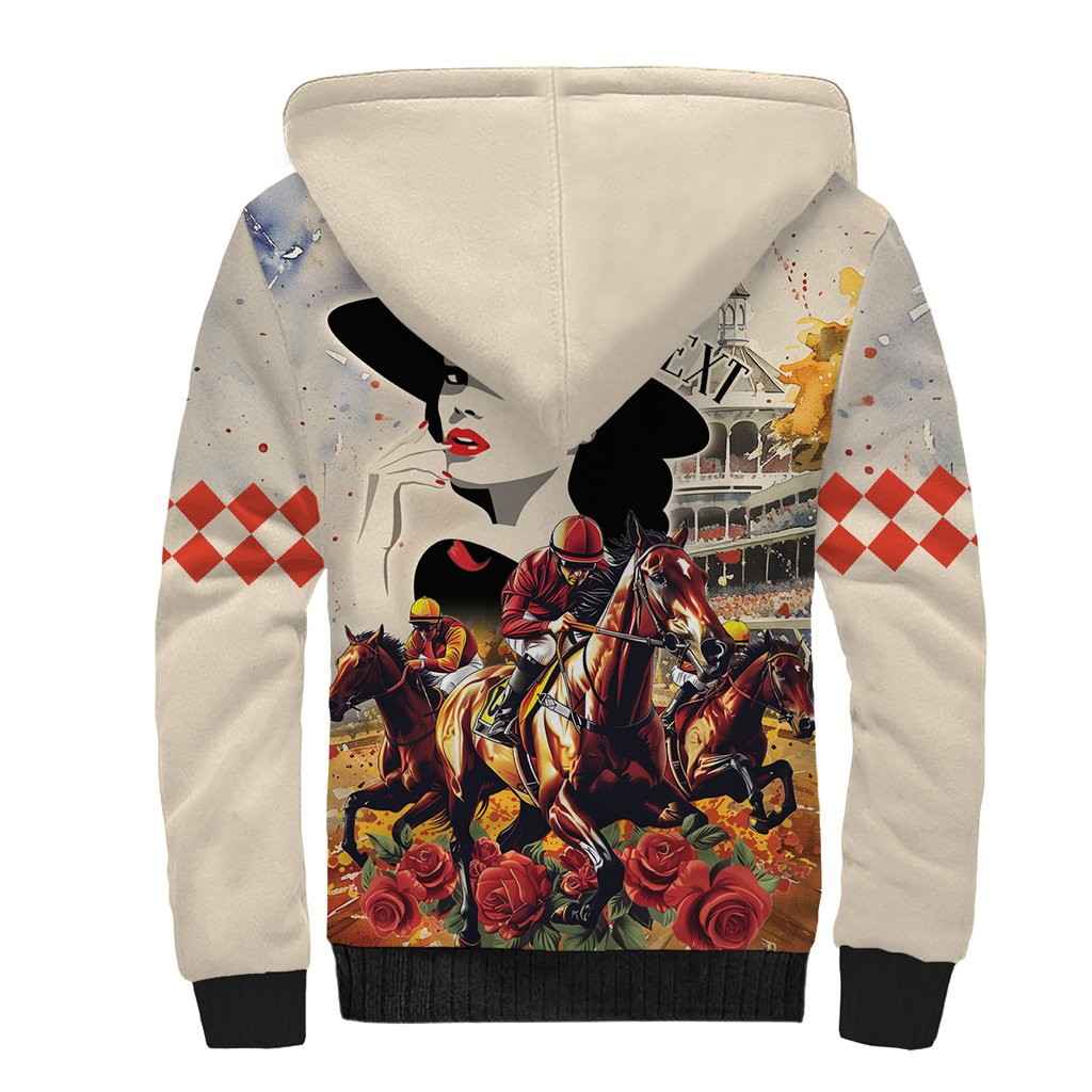 Personalized Kentucky Ladies Sherpa Hoodie The Run For The Roses Derby - Wonder Print Shop