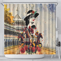 Personalized Kentucky Ladies Shower Curtain The Run For The Roses Derby