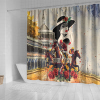 Personalized Kentucky Ladies Shower Curtain The Run For The Roses Derby