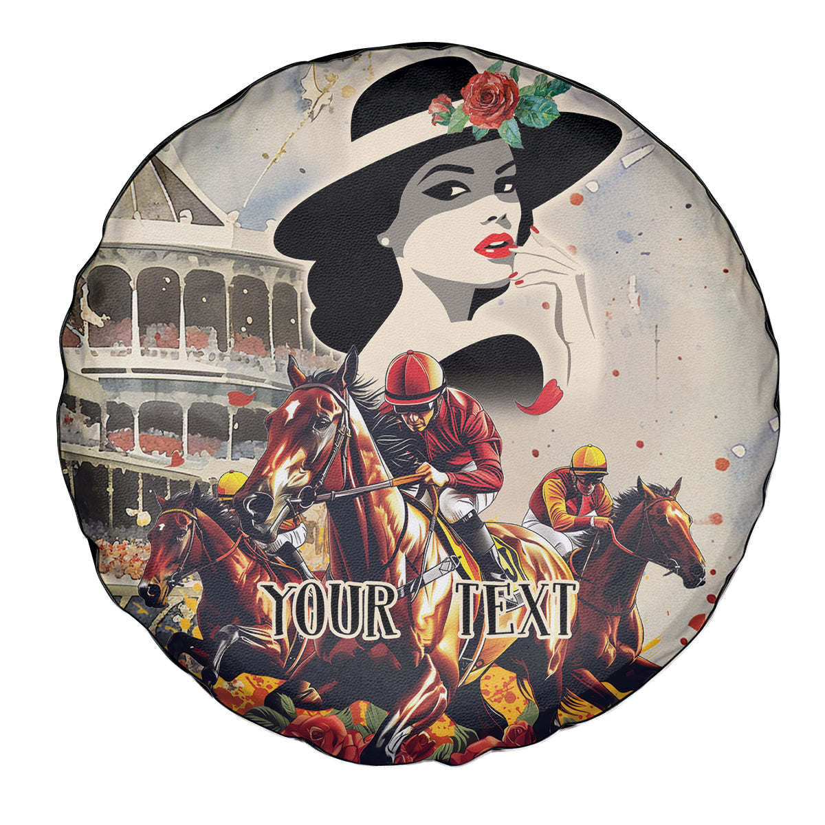 Personalized Kentucky Ladies Spare Tire Cover The Run For The Roses Derby - Wonder Print Shop
