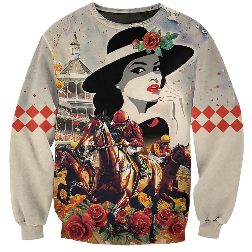 Personalized Kentucky Ladies Sweatshirt The Run For The Roses Derby - Wonder Print Shop