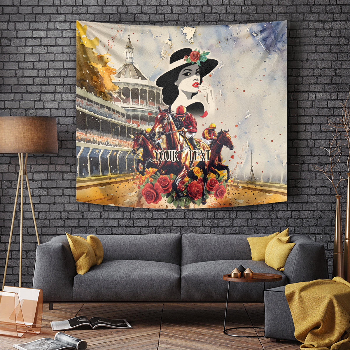 Personalized Kentucky Ladies Tapestry The Run For The Roses Derby - Wonder Print Shop