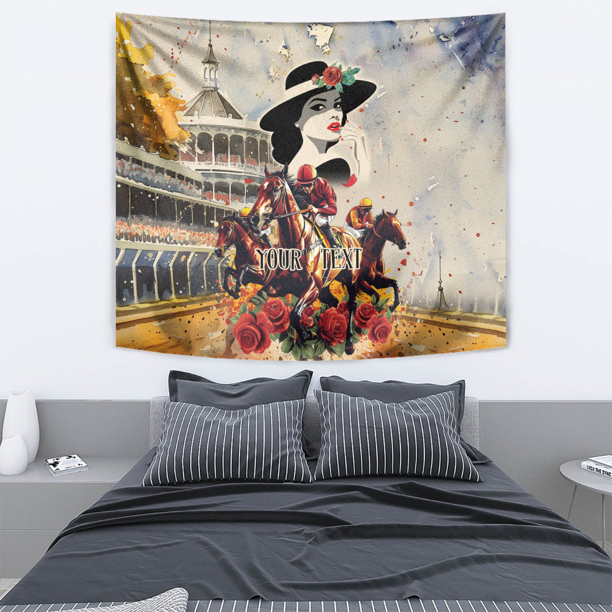 Personalized Kentucky Ladies Tapestry The Run For The Roses Derby - Wonder Print Shop