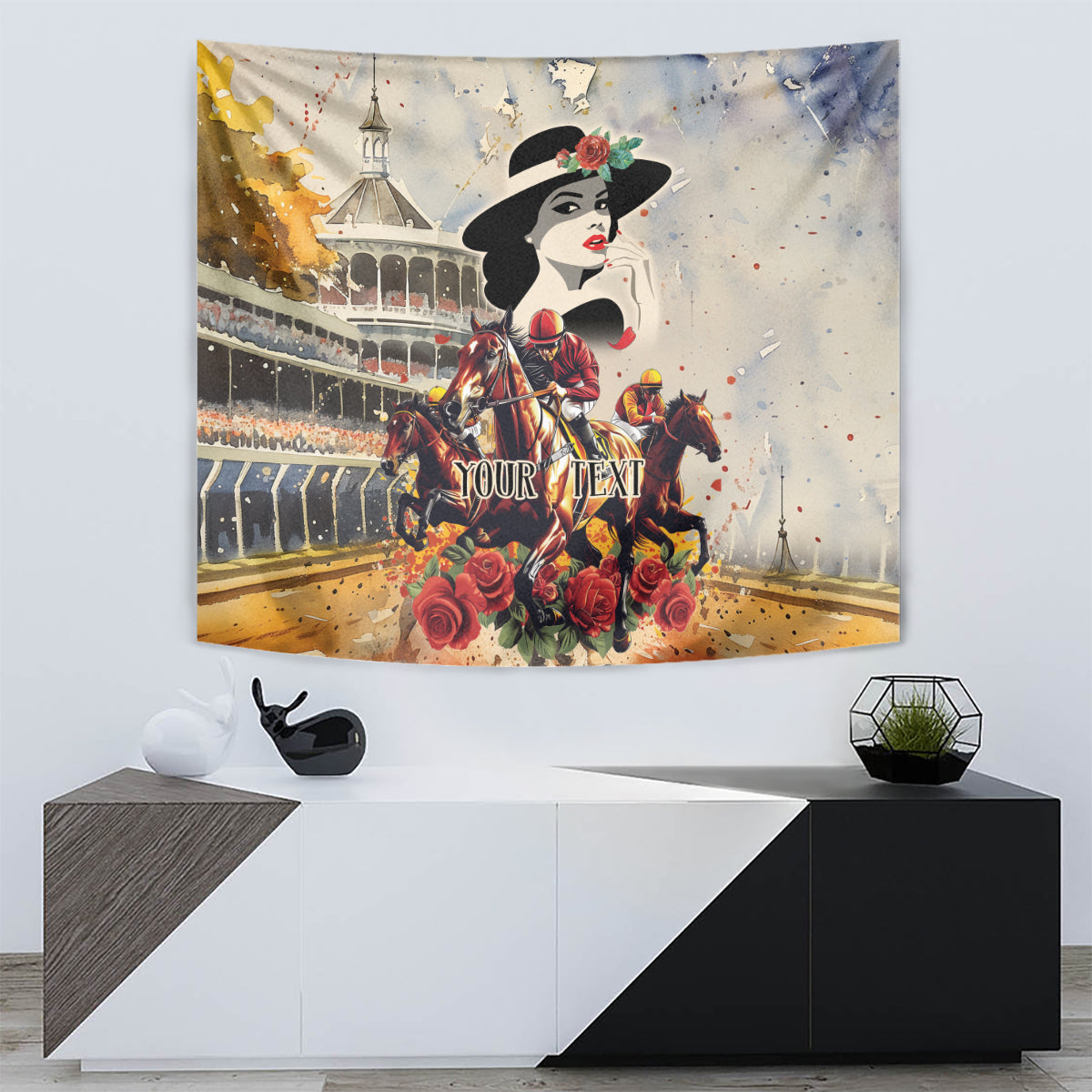 Personalized Kentucky Ladies Tapestry The Run For The Roses Derby - Wonder Print Shop