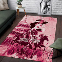Personalized Kentucky Ladies Area Rug The Run For The Roses Derby - Pink Out LT9 - Wonder Print Shop