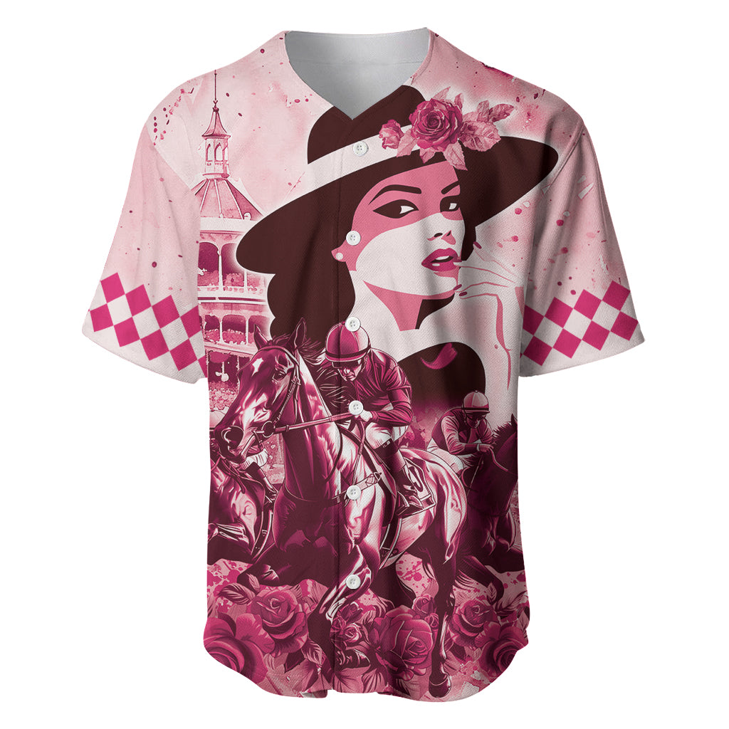 Personalized Kentucky Ladies Baseball Jersey The Run For The Roses Derby - Pink Out LT9 - Wonder Print Shop