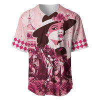 Personalized Kentucky Ladies Baseball Jersey The Run For The Roses Derby - Pink Out LT9 - Wonder Print Shop
