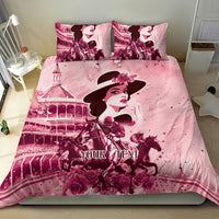 Personalized Kentucky Ladies Bedding Set The Run For The Roses Derby - Pink Out LT9 - Wonder Print Shop