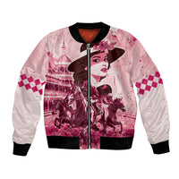 Personalized Kentucky Ladies Bomber Jacket The Run For The Roses Derby - Pink Out LT9 - Wonder Print Shop