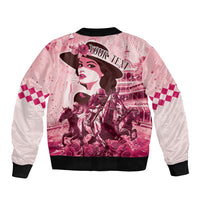 Personalized Kentucky Ladies Bomber Jacket The Run For The Roses Derby - Pink Out LT9 - Wonder Print Shop