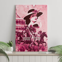 Personalized Kentucky Ladies Canvas Wall Art The Run For The Roses Derby - Pink Out LT9 - Wonder Print Shop