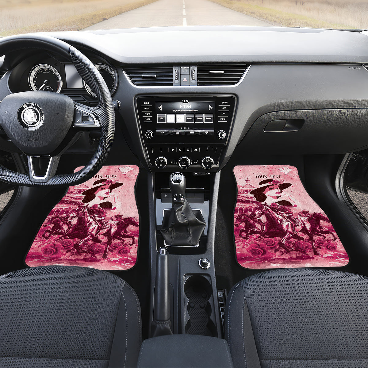 Personalized Kentucky Ladies Car Mats The Run For The Roses Derby - Pink Out LT9 - Wonder Print Shop