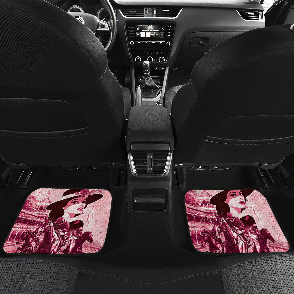 Personalized Kentucky Ladies Car Mats The Run For The Roses Derby - Pink Out LT9 - Wonder Print Shop