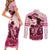 Personalized Kentucky Ladies Couples Matching Short Sleeve Bodycon Dress and Long Sleeve Button Shirt The Run For The Roses Derby - Pink Out LT9 - Wonder Print Shop