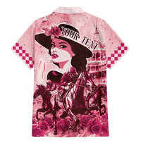 Personalized Kentucky Ladies Family Matching Mermaid Dress and Hawaiian Shirt The Run For The Roses Derby - Pink Out LT9 - Wonder Print Shop