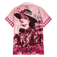 Personalized Kentucky Ladies Family Matching Short Sleeve Bodycon Dress and Hawaiian Shirt The Run For The Roses Derby - Pink Out - Wonder Print Shop