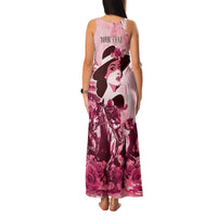 Personalized Kentucky Ladies Family Matching Tank Maxi Dress and Hawaiian Shirt The Run For The Roses Derby - Pink Out - Wonder Print Shop