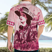 Personalized Kentucky Ladies Hawaiian Shirt The Run For The Roses Derby - Pink Out - Wonder Print Shop
