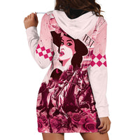 Personalized Kentucky Ladies Hoodie Dress The Run For The Roses Derby - Pink Out - Wonder Print Shop